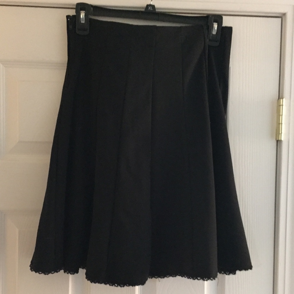 Flared black skirt size 7